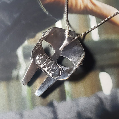 DOOM Mask Sterling Silver Pendant