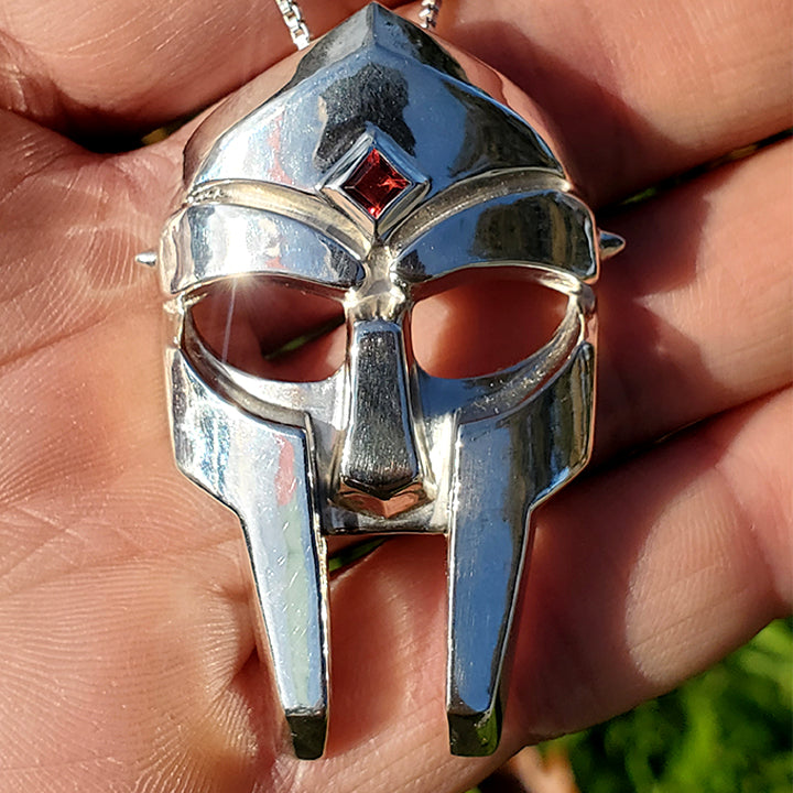 DOOM Mask Sterling Silver Pendant