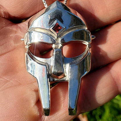 DOOM Mask Sterling Silver Pendant