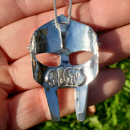 DOOM Mask Sterling Silver Pendant